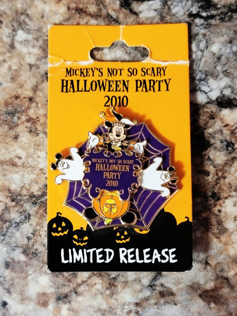 Vintage Disney Mickeys Not So Scary Halloween Party Pin-2010